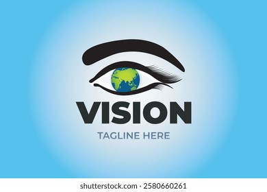 Vision logo design. Eye design.