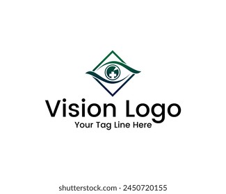 Vision logo design. Global vision logotype usable for multimedia or ophthalmology. medical logo design element