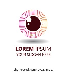 plantilla de diseño del logotipo de visión. diseño de logotipo de estilo moderno. ilustración visual