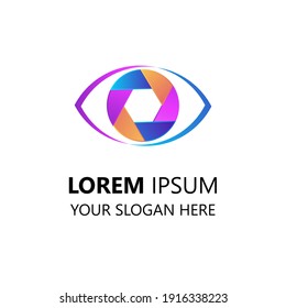 Design-Vorlage für das Bildlogo. modernes Logo-Design. Augengrafik