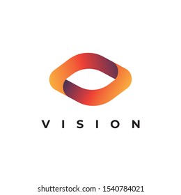 Vision logo design vector template.Creative eye symbol