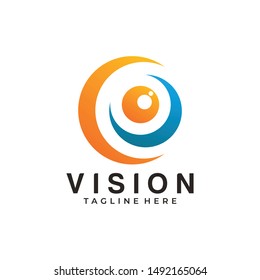 vision logo eye icon app illustration