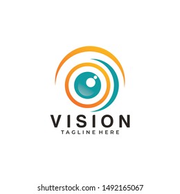 vision logo eye icon app illustration