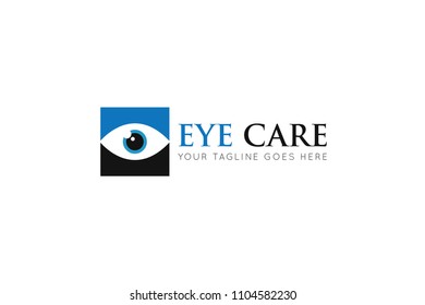 vision logo, eye icon, design template