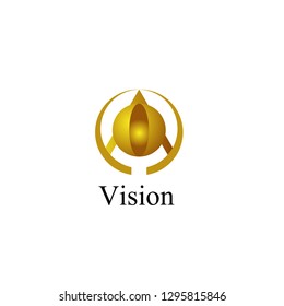 vision logo icon, simple logo icon for business or finance company