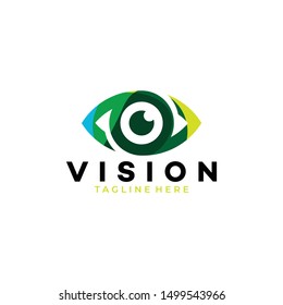 vision logo icon vector isolated