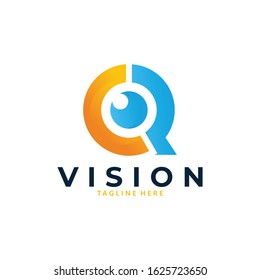 vision logo icon vector isolated