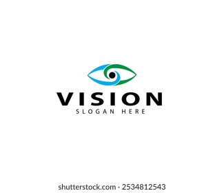 Vision logo for medical or surgical eye practice. precision eye physicians and surgeons.