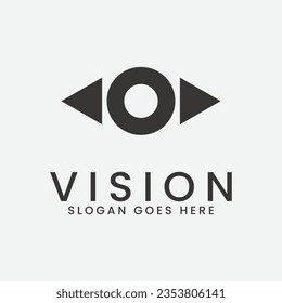vision logo vector illustration design