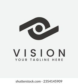 vision logo vector illustration design