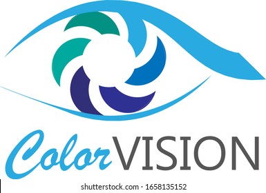 Vector De Logotipo Vision - Aislado En Fondo Blanco. Logotipo De Ojos Modernos Para Noticias, Medios De Comunicación Y Logo De New Vision. Icono de ojo plano. Concepto Abstracto Del Vector De La Visión