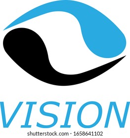 Vision Logo Vector - Isolated On White Background. Modern Eye Logo For News, Media And New Vision Logo. Flat Eye Icon. Abstract Concept Of Vision Vector