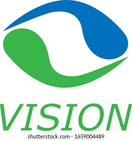 Vision Logo Vector - Isolated On White Background. Modern Eye Logo For News, Media And New Vision Logo. Flat Eye Icon. Abstract Concept Of Vision Vector
