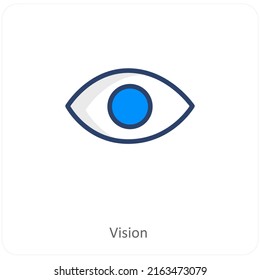 Vision And Look Icon Concept