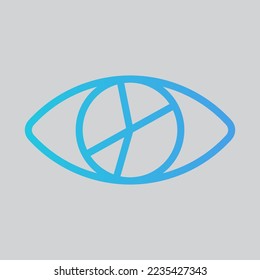 Vision marketing icon in gradient style, use for website mobile app presentation