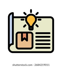 Visión Mini Icono De Ilustración Relacionado Con El Mercado De Capitales, Investigación De Mercado. Uso Para El Concepto Moderno, Ui, Web Ux Y Desarrollo De App.