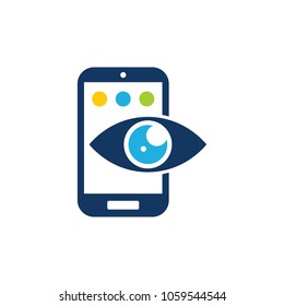 Vision Mobile Phone Logo Icon Design
