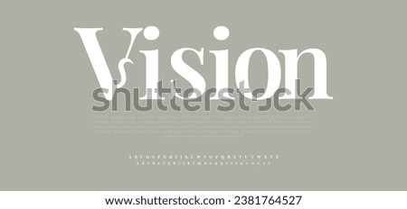 Vision Modern abstract digital alphabet font. Minimal technology typography, Creative urban sport fashion futuristic font and with numbers. vector illustration [[stock_photo]] © 