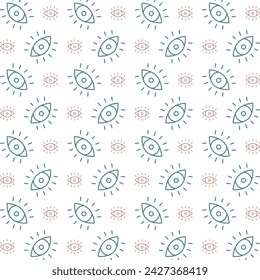 Vision multicolor repeating trendy pattern textile illustration background