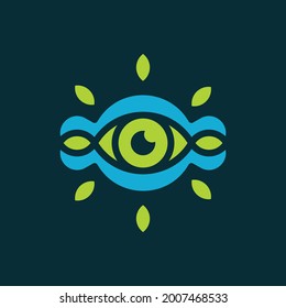 Vision Nature Leaf Logo Design