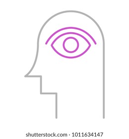 Vision outline icon