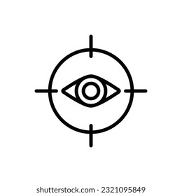 Vektorgrafik-Vektorgrafik des Vision-Rahmenbildes