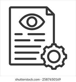 Vision Outline Icon Vector Illustration