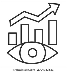 Vision Outline Icon Vector Illustration