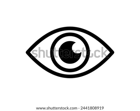 Vision outline . Vector illustration eps 10