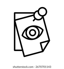 Vision Reminder Icon Element for Design