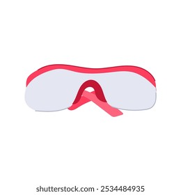 vision safety glasses medical cartoon. durable lens, comfort fit, secure anti vision safety glasses medical sign. isolated symbol vector illustration