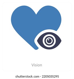Vision And See icon concept