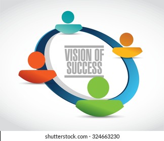 vision of success network sign concept illustration design graphic