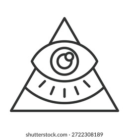 Conceito de símbolo de visão, ícone em design de linha. símbolo de visão, insight, criatividade, pensamento, consciência, ideia, percepção no vetor de fundo branco.