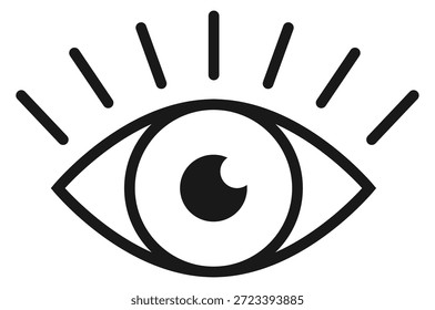 Vision symbol. Human eye icon. Sight sign
