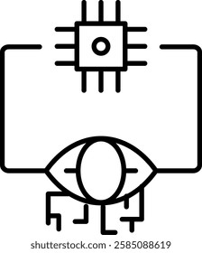 Vision System icon vector illustration