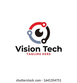 Vision Tech Logo Icon Vector Isolated Stock Vector (Royalty Free ...