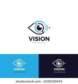 Vision Time Tracking Logo Design