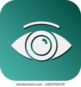 Vision Vector Glyph Gradient Background Icon For Personal And Commercial Use.
