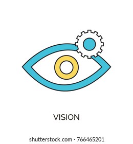vision vector icon