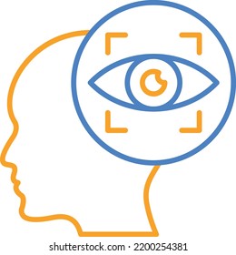 Vision vector icon. Can be used for printing, mobile and web applications.