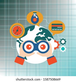 Vision vector icon - Illustration