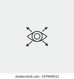 Vision vector icon illustration sign