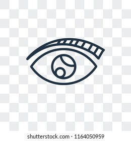 Vision vector icon isolated on transparent background, Vision logo concept