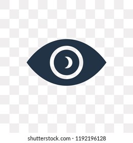 Vision vector icon isolated on transparent background, Vision transparency concept can be used web and mobile