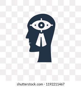 Vision vector icon isolated on transparent background, Vision transparency concept can be used web and mobile