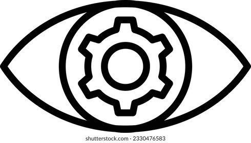Vision Vector Icon Line Style