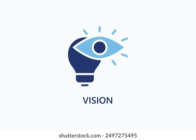 Vision Vector Icon Or Logo Illustration.