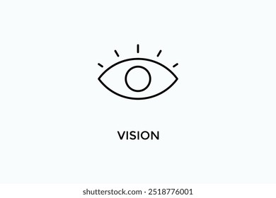 Vision Vector Icon Or Logo Sign Symbol Illustration