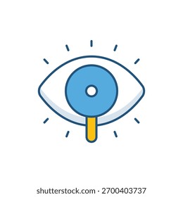Icono de Vector de visión ilustración de stock